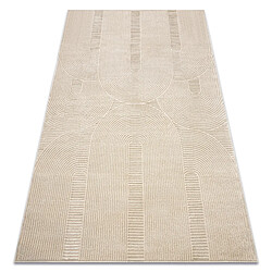 RUGSX Tapis BALANCE 9086 taupe - Géométrique, structurel, glamour 80x150 cm