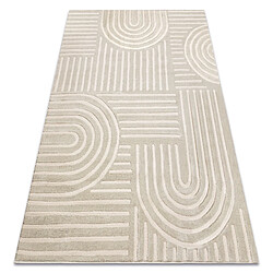 RUGSX Tapis BALANCE 1918 taupe - Géométrique, structurel, glamour 80x150 cm