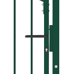 Avis vidaXL | Porte de Clôture | Vert 100 x 175 cm Acier peint par poudre