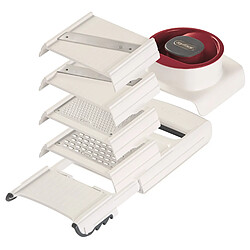 Mandoline 4en1 blanc/rouge - ZE900027 - ZYLISS