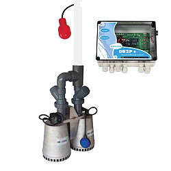 Kit pluvial dr2p+ double pompes dr steel - 133541 - JETLY