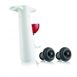 Coffret pompe à vide + 2 bouchons blanc - 09812606 - Wine Saver - VACU VIN