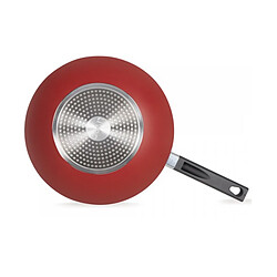Poêle wok aluminium 32cm rouge - MEP156R - LIVOO