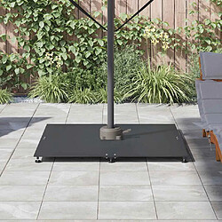 Acheter vidaXL Pied de parasol Gris foncé 100 x 100 x 4 cm Acier