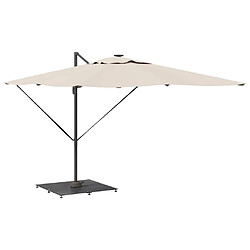 Avis vidaXL Pied de parasol Gris foncé 100 x 100 x 4 cm Acier