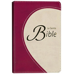 La sainte Bible, Ancien et Nouveau Testament : version Segond, 1910 : duotone framboise