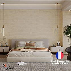 Decopine Papier peint autocollant 3D pierre beige 60×300 cm