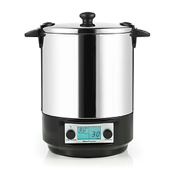 Stérilisateur de bocaux électrique cuve inox avec écran lcd et minuteur 12l 1650w - NSST12INA - NATURE&SAVEURS