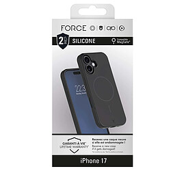Acheter Force Case Coque en Silicone pour iPhone 17 Compatible MagSafe Antichoc 2m Noir
