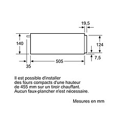 Acheter Tiroir chauffant 14cm noir - BIC510NB0 - BOSCH