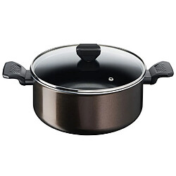 Faitout aluminium 24cm avec couvercle - B5544602 - Easy Cook & Clean - TEFAL