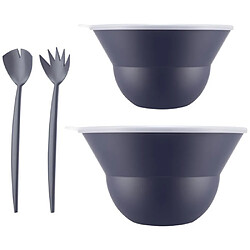 Lot de 2 saladiers 3l/4.9l avec couvercle + couverts bleu - K2551-540-143S-1 - Topee - BODUM
