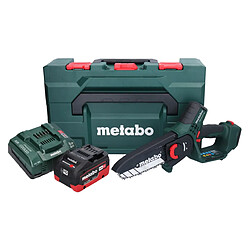 Metabo MS 18 LTX 15 Scie à élaguer sans fil 18 V 15 cm 5 m/s + 1x batterie 5,5 Ah + chargeur + metaBOX