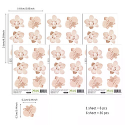 General Autocollants muraux créatifs en forme de cœurs bohèmes pour chambre d'enfant, filles et garçons, papier peint en vinyle, décoration d'intérieur~000350