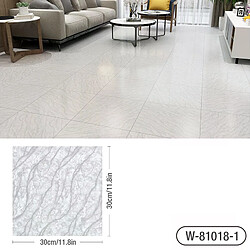 Autocollant de sol en carrelage de marbre épais imitation imperméable en PVC auto-adhésif pour salon, toilettes, cuisine, décoration murale~000883