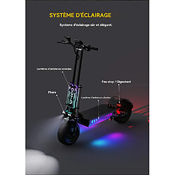 Acheter Trottinette Electrique Pliable OOTD T90- Moteur 4200W(2100W+2100W) - Batterie 60V 31.2Ah - pneu tout-terrain 13" - Autonomie 120km