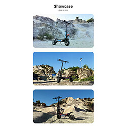 Trottinette Electrique Pliable siège OOED S3- Moteur 6000W(2*3000W) - Batterie 60V 38Ah - pneu tout-terrain 11" - Autonomie 120km pas cher