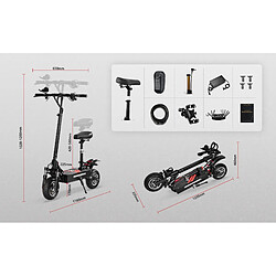 Trottinette électrique BOYUEDA Q7 Pro - Double moteurs 3200W - Vitesse 70km/h - batterie 60V 19Ah - autonomie 70KM - pliable
