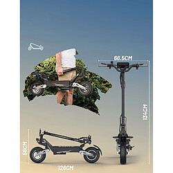Acheter Trottinette Electrique Pliable - OOTD T10 - Roues 11" - Moteur 900W - Batterie48V 13.5Ah - Autonomie 45km - Freins à disque
