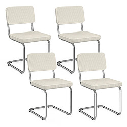 Idmarket 4 CHAISES NAHE BEIGE