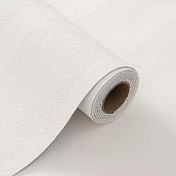 Decopine Papier peint mural autoadhésif blanc 3D effet pierre pas cher
