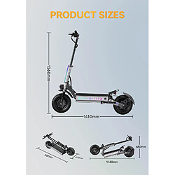 Trottinette Electrique Pliable OOTD T90- Moteur 4200W(2100W+2100W) - Batterie 60V 31.2Ah - pneu tout-terrain 13" - Autonomie 120km pas cher