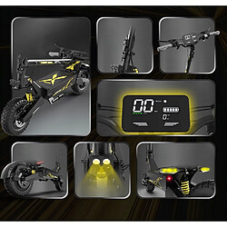 Trottinette Electrique Pliable - OOTD T10 - Roues 11" - Moteur 900W - Batterie48V 13.5Ah - Autonomie 45km - Freins à disque pas cher