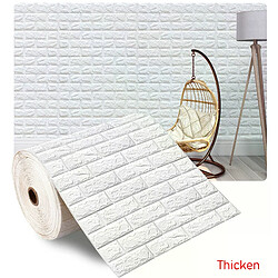 Papier peint autocollant mural 3D en brique imperméable et anti-collision, décoration d'intérieur pour salon, chambre d'enfant~1120