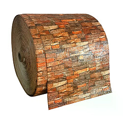 Papier peint autocollant mural 3D en brique imperméable et anti-collision, décoration d'intérieur pour salon, chambre d'enfant~1121 