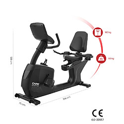 Care Vélo semi allongé ROADSTER LED auto-alimenté - - ergomètre connecté