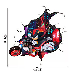 Autocollant mural hérisson de dessin animé, décoration murale de salon, chambre à coucher pour enfants, affiche de dessin animé, cadeaux pour enfants~0037