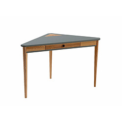 Ragaba Bureau d'angle avec tiroir - Gris