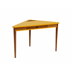 Ragaba Bureau d'angle avec tiroir - Jaune