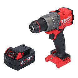 Milwaukee M18 FPD3-501 Perceuse-visseuse à percussion sans fil 18 V 158 Nm Brushless + 1x batterie 5,0 Ah - sans chargeur