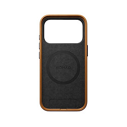 Nomad Coque pour iPhone 17 Pro MagSafe en Cuir Traditional Antichocs Marron clair pas cher