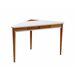 Ragaba Bureau d'angle avec tiroir - Blanc