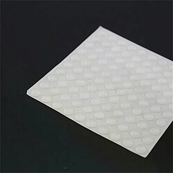 Lot de 100 autocollants muraux antidérapants en caoutchouc et silicone pour portes de toilettes, tiroirs et armoires~00464 