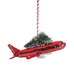 Sass & Belle Avion avec sapin de Noël boule de Noël