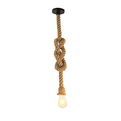 STOEX Suspension Rétro Vintage Suspension En Corde De Chanvre (150CM) E27 Lustre Antique