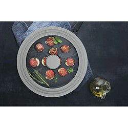 Ensemble de 2 casseroles revêtement marbre Argenté avec couvercle en verre Royalty Line RLFS2M-SIL