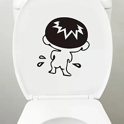 autocollants de toilettes à faire soi-même, décoration murale en vinyle amovible pour salle de bain, papier peint imperméable pour toilettes~01827 