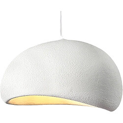 STOEX 40CM Lustre Créatif D'Intérieur Plafonnier Rétro E27 Suspension Lustre Moderne Blanc