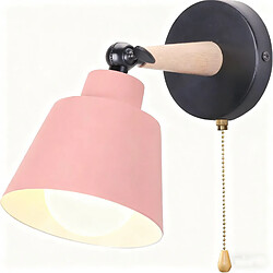 STOEX Applique Murale Moderne Applique Murale Rétro Lampe Murale D'Intérieur E27 Rose