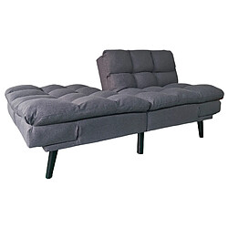 Avis Pegane Canapé-lit rembourré ,canapé convertible en Tissu gris - Longueur 183 x Largeur 86,5 x Hauteur 81 cm