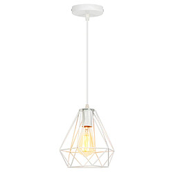STOEX Métal 20CM Lustre Industriel Vintage SuspensionRustique Plafonnier Moderne Blanc