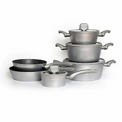 Royalty Line Batterie de cuisine 10 pièces Argenté Roylaty Line RLT01010-SIL