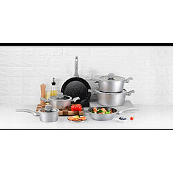Royalty Line Batterie de cuisine 10 pièces Argenté Roylaty Line RLT01010-SIL
