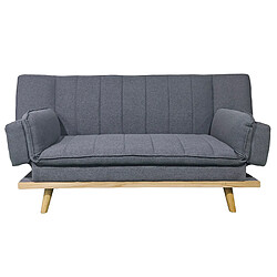 Acheter Pegane Canapé-lit XL , canapé convertible rembourré en Tissu gris - Longueur 189 x Largeur 89 x Hauteur 91 cm