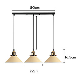 Stoex Suspension luminaire industriel - Jaune pas cher