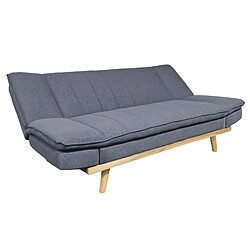 Pegane Canapé-lit XL , canapé convertible rembourré en Tissu gris - Longueur 189 x Largeur 89 x Hauteur 91 cm pas cher
